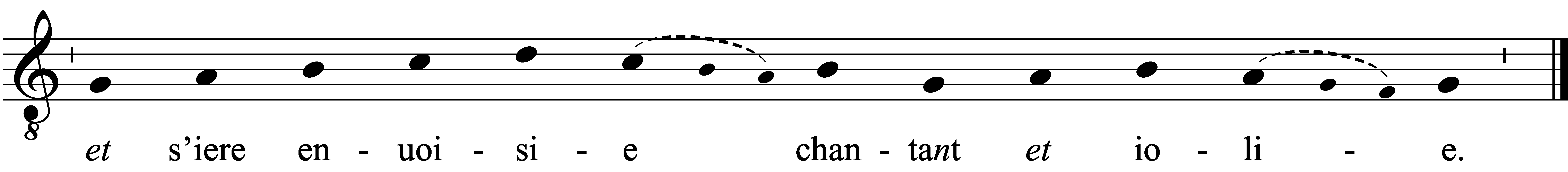 Refrain musical notation